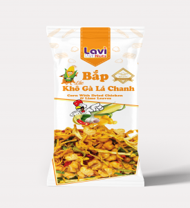 BẮP LẮC KHÔ GÀ LÁ CHANH GÓI 25G